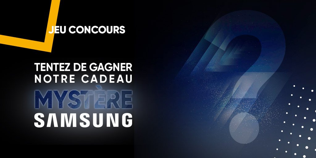 Fnac's tweet photo. JEU CONCOURS 🎁| On a un cadeau mystère pour vous de la part de @SamsungFR ! Pour le découvrir et tenter de le gagner ➡️ RT un maximum ce tweet + Follow @Fnac. Bonne chance 🤞 😃 https://t.co/yvf4M6kyWe