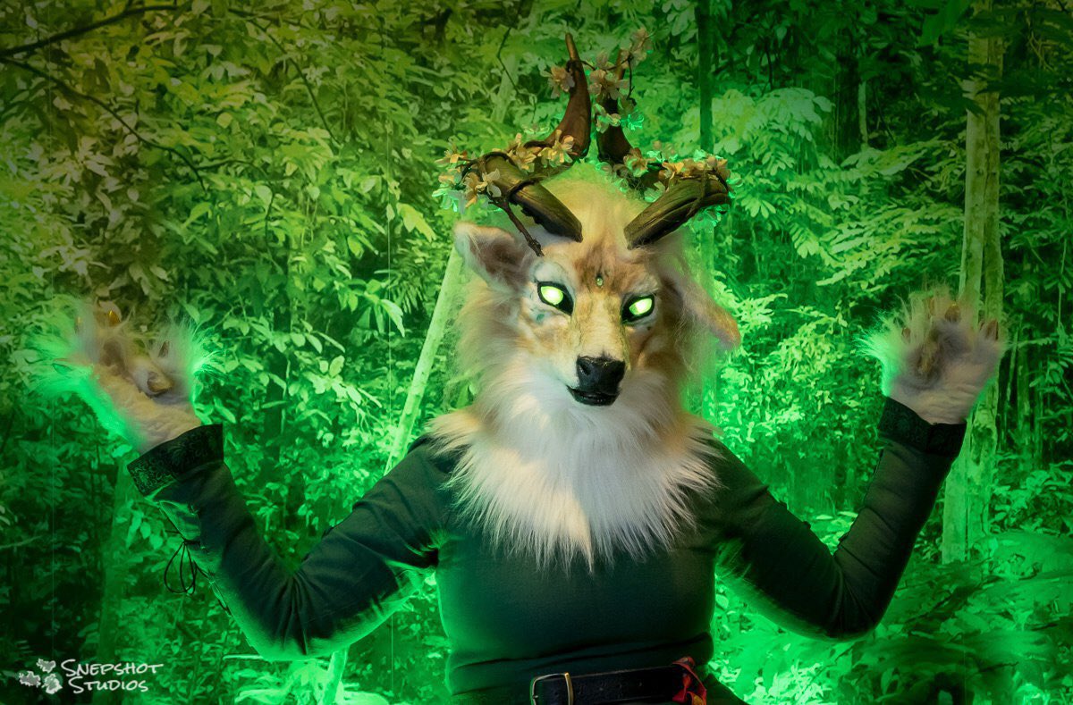 Wolftale's tweet image. #FursuitFriday again!
Waiting for the spring..
✂️ @clckwrkcreature / @ShanziBeast 
📸 @snepshots / @new_einstein 

#Clockworkcreature #NFC2018