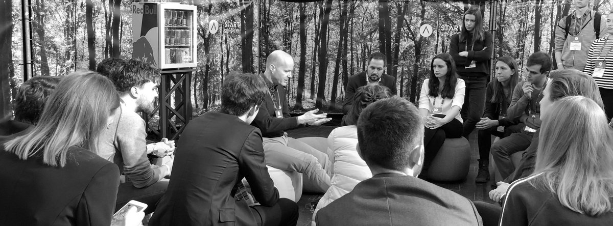IST_Institute's tweet photo. 'Be Where Innovation Happens'. Best greetings from Europe's leading student-run conference on #Innovation und #Entrepreneurship and first impressions from the day. Hauke Hansen about the #SupplyChain of @amazon  - #StartSummit @START_Summit. https://t.co/3jV6GwTe6n