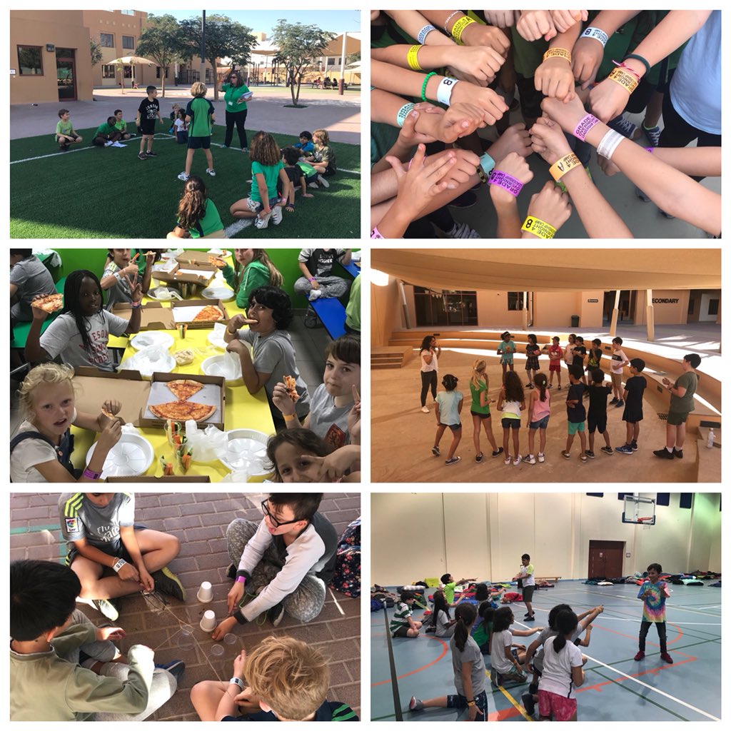 GISPYPG4's tweet photo. Team building activities, leadership skills, fun, laughter... you name it! That’s what grade 4 students were doing over the weekend. #gcsgr4camp as part of #HowWeOrganiseOurselves unit #behappybegcs @GCSPYPCor @MrJamiePlunkett @GCSchoolDubai https://t.co/kt9h4c7TA6