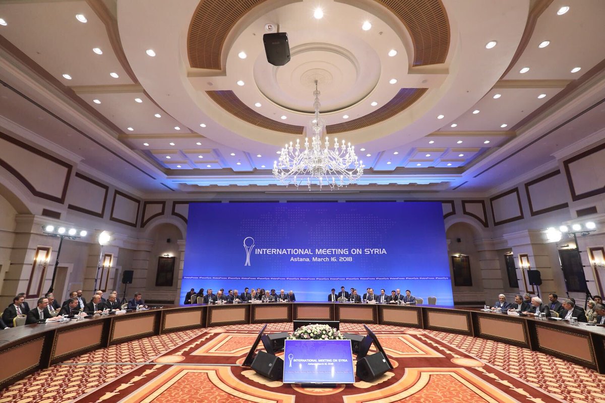 MevlutCavusoglu's tweet photo. At our meeting with Foreign Ministers of Russia and Iran, Sergei Lavrov and Jawad Zarif, we reviewed progress so far at #Astana meetings and evaluated possible steps towards solution to the Syrian crisis.
#AstanaProcess https://t.co/mggYHdHTFO