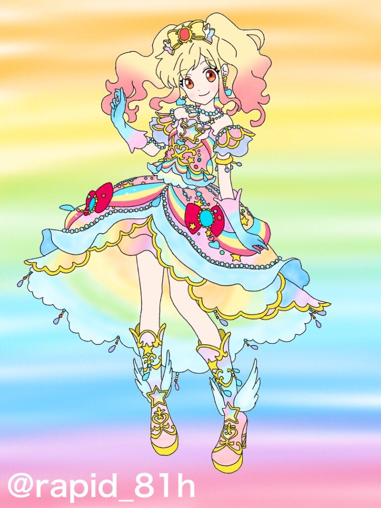 らぁらゆめ A Twitter 星のツバサがつく前の虹野ゆめのプレミアムドレス 気づけばアイカツスターズもあと2話で終わってしまうんだなぁ 虹野ゆめ アイカツスターズ レインボーベリーパルフェ Aikatsustars Aikatsu