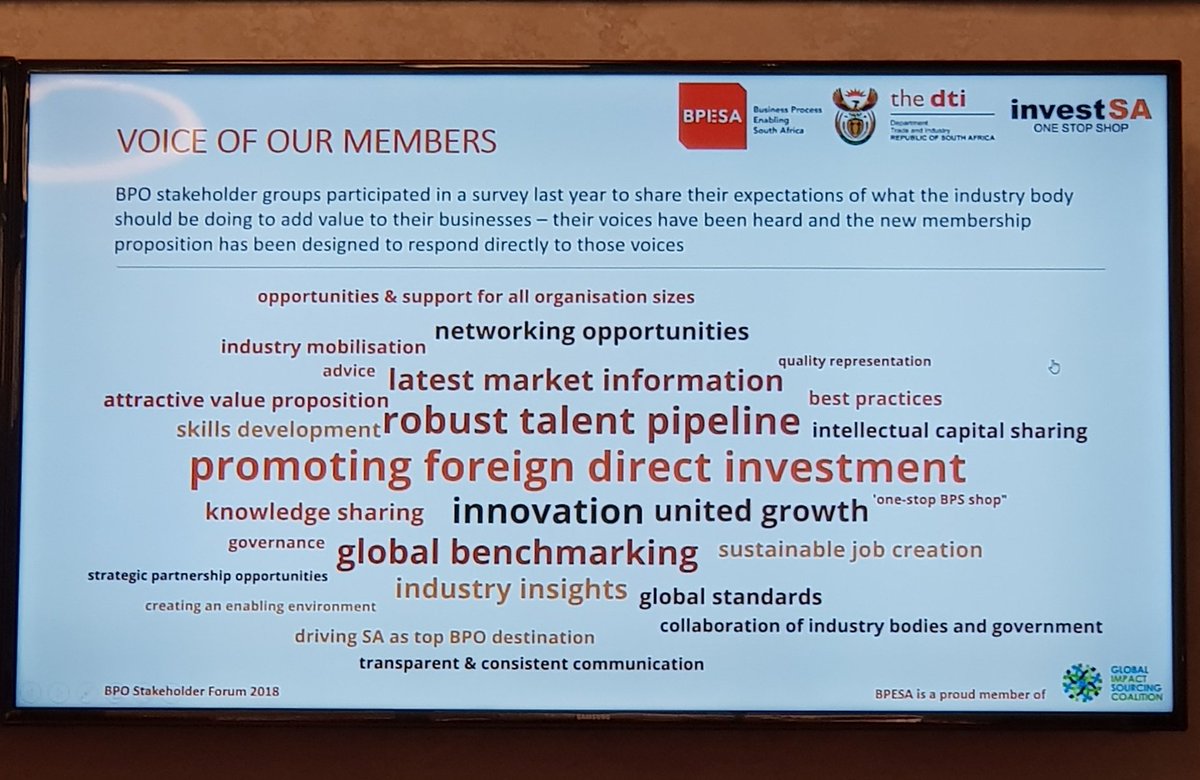 talk2tahirkhan's tweet photo. Feedback is key!
Great to see @BPO2SA proactively gathering feedback & sharing it at
'BPO stakeholder forum- Industry update from BPeSA & DTI' #CapeTown
@the_dti
@BPO2SA
@TanyaPhillips73 @GeniiAnalytics
@bpesact @CCMG_SA @Bpesagp @bpesakzn #InvestSA #BPO2SA #BPO #BPeSA #CEX #CX https://t.co/MTXY2nlIxV