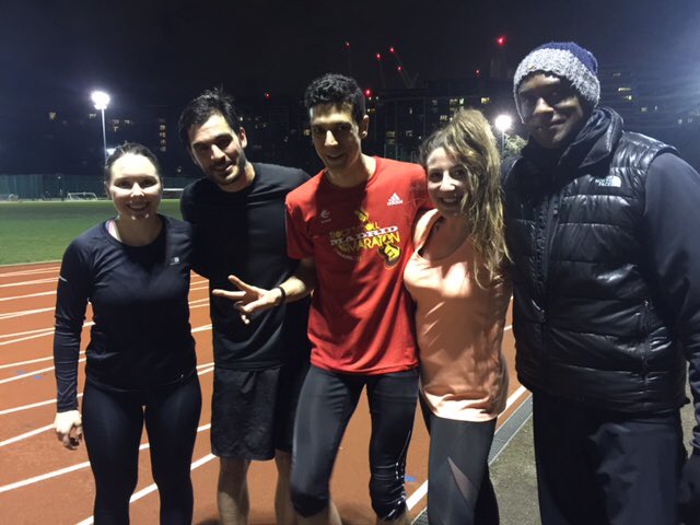 The gang getting some sprints in before the snow comes! #trainhard #trihard