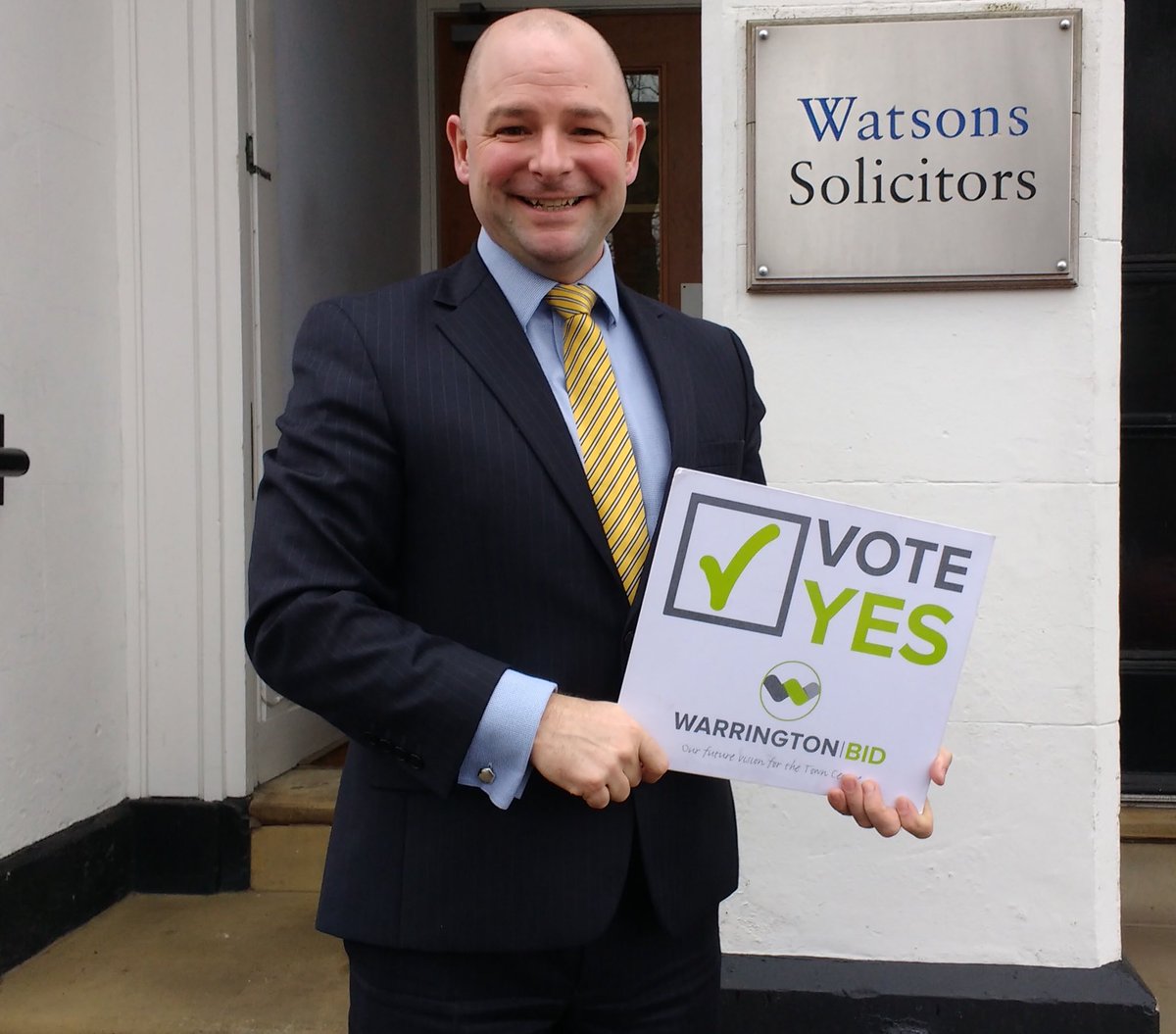 WarringtonBid's tweet photo. All sectors are backing the #warringtonbid and excited about the future benefits that will be delivered. Thank you Danny from @Watsons_Legal for     your support. #cleaner #greener #businessled https://t.co/XhmK3naEo9