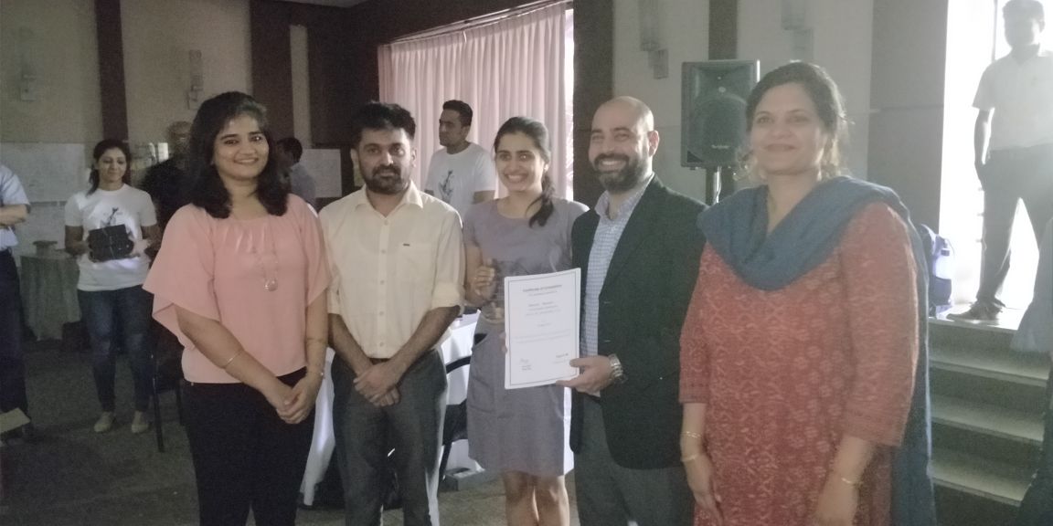CapgeminiIndia's tweet photo. And we have the winning teams of #CapgeminiHRHack🏆 - Transformers, Covfefe, Anonymous and Fantastic 4! Congratulations all! 👏 https://t.co/vh87iKAIfu