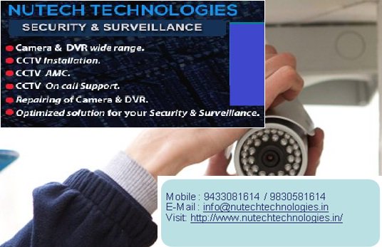 Nutech Technologies Provide Professional CCTV installation and Services in Kolkata <a href="/nutechtech/">Nutech Technologies</a> 
#CCTV #installation
#CCTV_Surveillance_Solutions