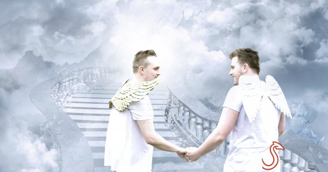 KingsHeadThtr's tweet photo. 'Heavenly musical of forbidden love' ⭐️⭐️⭐️⭐️ @remotegoat

Only 3 shows left of #hottestgaymusical
@JesusandLucifer - must end Saturday! https://t.co/znzPcPfnxm