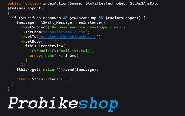 davidlanglade's tweet photo. ProbikeShop recrute des développeurs web.
Venez nombreux.
#Recrutement #symfony #React #reactjs #developpeurs #probikeshop #lyon https://t.co/yxk4WC5iCP