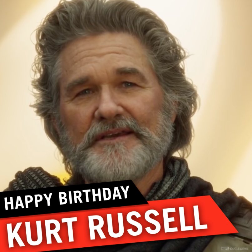 Happy Birthday to the living planet himself, Kurt Russell! message us your birthday wishes for the man behind Ego 