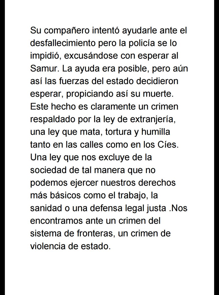 COMUNICADO | <a href="/AISENEGALESA/">AISE</a>  por la muerte de Mame Mbaye debido a la persecución racial por parte de la policía