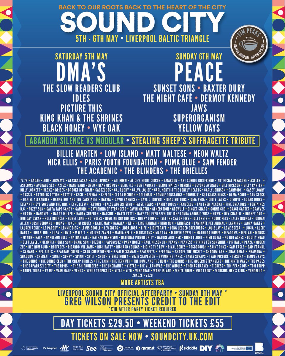 SoundCity's tweet photo. 😍We are delighted to welcome a further 100+ bands from all over the world to Sound City 2018! Check out the full line-up here > https://t.co/0mXA4QUhc2 https://t.co/JtaPC5fmIe