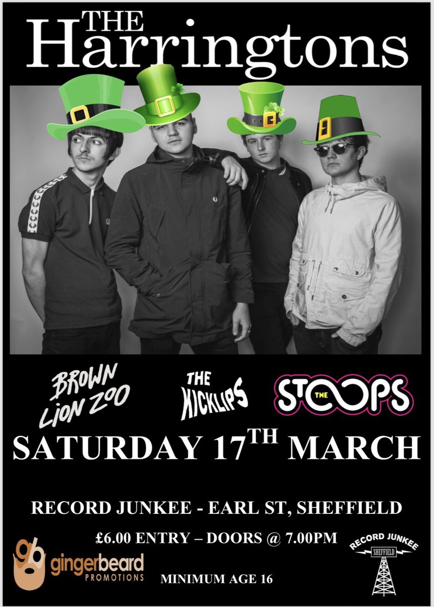 gingerbeardgigs's tweet image. Giddy is an understatement now. Last remaining tickets at skiddle.com/whats-on/Sheff… @_TheHarringtons @thekicklips @BrownLionZoo @thestoops