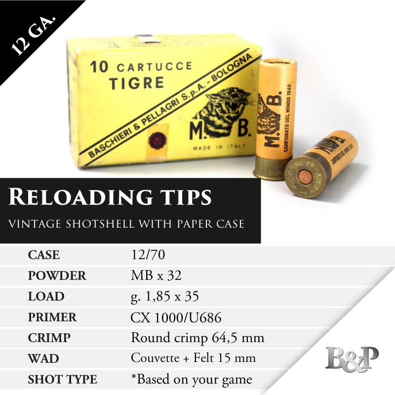 BP_Italia's tweet image. 💥 We receive tons of messages for #shotshells reloading!

We're ready to share our answers with you. 😉

➡️ Today it's the turn of #MBTigre replica with paper case!