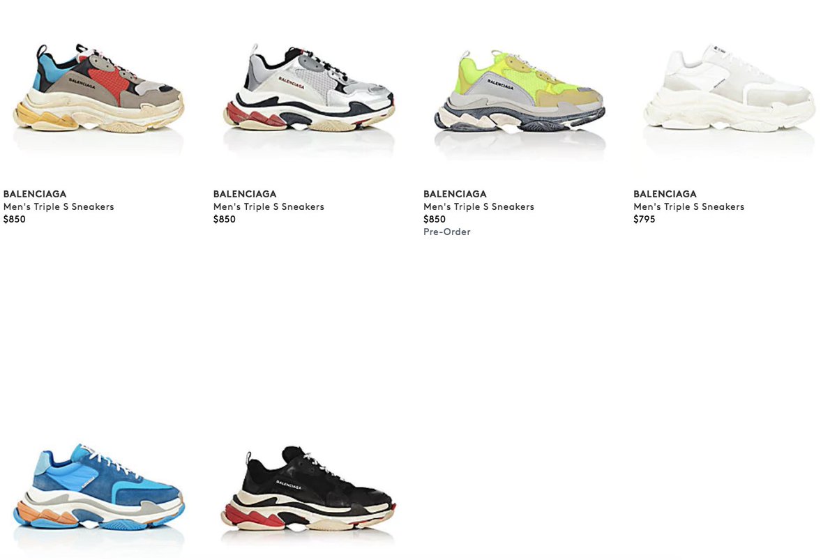 triple s colorways