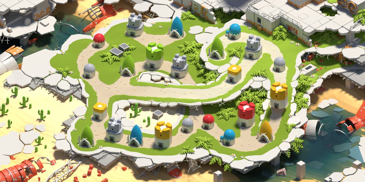 BATTLETIME 3 level design :) #Blender #b3d #screenshotsaturday #gamedev #rts