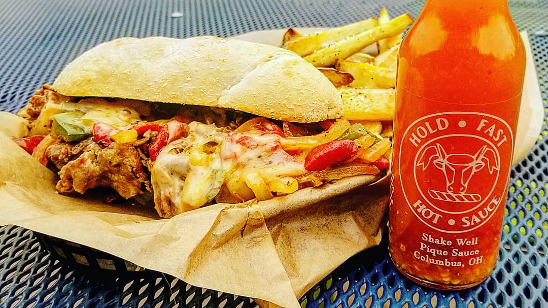 HoldFastHot's tweet image. Our #Pique "makes everything taste better" sauce even makes this already incredible tasting @HamptonsOnKing_ style #Philly taste even better!

#AsSeenInColumbus #HamptonsOnKing #HOK #Eat614 #FoodPorn #ForkYeah #Ohio #Columbus #CbusFoodAuthority #HoldFast #HotSauce #Spicy #Flavor