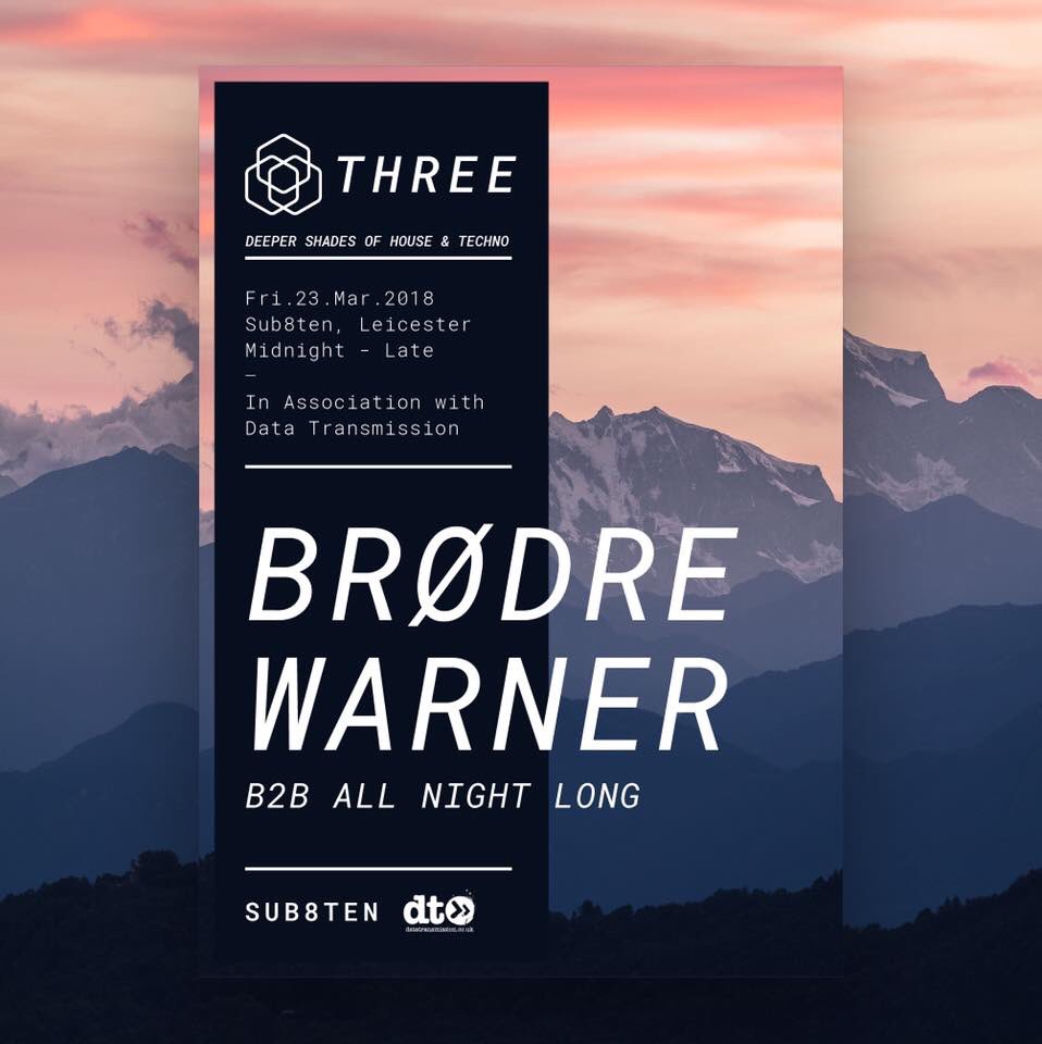 Tonight - <a href="/THREE_Leicester/">THREE</a> with <a href="/Brodre_/">Brødre</a> b2b <a href="/Warnerbro/">TCW</a> all night long.