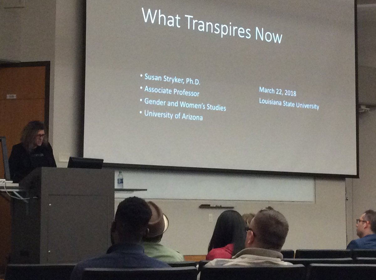 Yesterday was one for the books! We are so grateful and honored to have hosted such an incredible speaker, and also to see such a wonderful turn out of LSU students and faculty. Thank you to everyone who came! #TransLifeLectureSeries