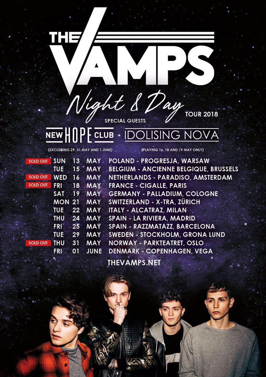 Kyle O'Sullivan (@kyleosullivan13) on Twitter photo Had some crazy news ๐ณCanโt wait to support such a great band in Amsterdam, Paris and Cologne! Excited to meet as many of you as possible and have a party ๐บ๐ผ๐ฅ <a href="/TheVampsBand/">The Vamps</a> <a href="/NewHopeClub/">New Hope Club</a> <a href="/IdolisingNova/">IDOLISING NOVA</a> Had some crazy news ๐ณCanโt wait to support such a great band in Amsterdam, Paris and Cologne! Excited to meet as many of you as possible and have a party ๐บ๐ผ๐ฅ <a href="/TheVampsBand/">The Vamps</a> <a href="/NewHopeClub/">New Hope Club</a> <a href="/IdolisingNova/">IDOLISING NOVA</a>