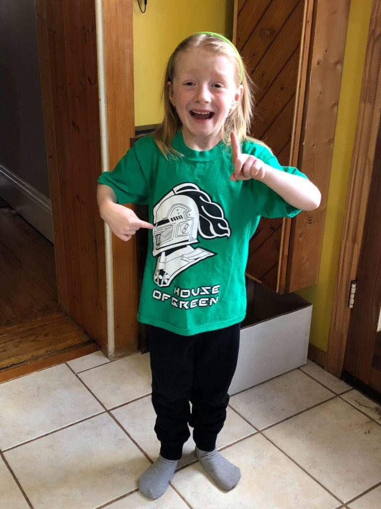 Our Ambassador Jordyn LOVES the <a href="/GoLondonKnights/">London Knights</a> House of Green shirts. Get yours at the Aluminum Associates London Knights Armoury or at <a href="/nofrillsCA/">No Frills</a> locations in #LdnOnt. $10 = support for CHF 😊