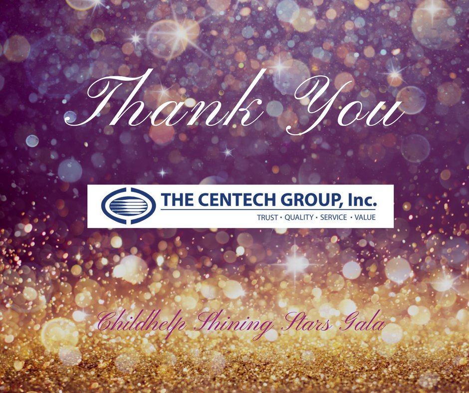Grateful for our friends at <a href="/THECENTECHGROUP/">THE CENTECH GROUP</a>​ and their support of the Childhelp Shining Stars Gala! We thank you for standing with us in the fight against child abuse. #CHshiningstars #lightandhope #ChildhelpImpact #FiveTooMany