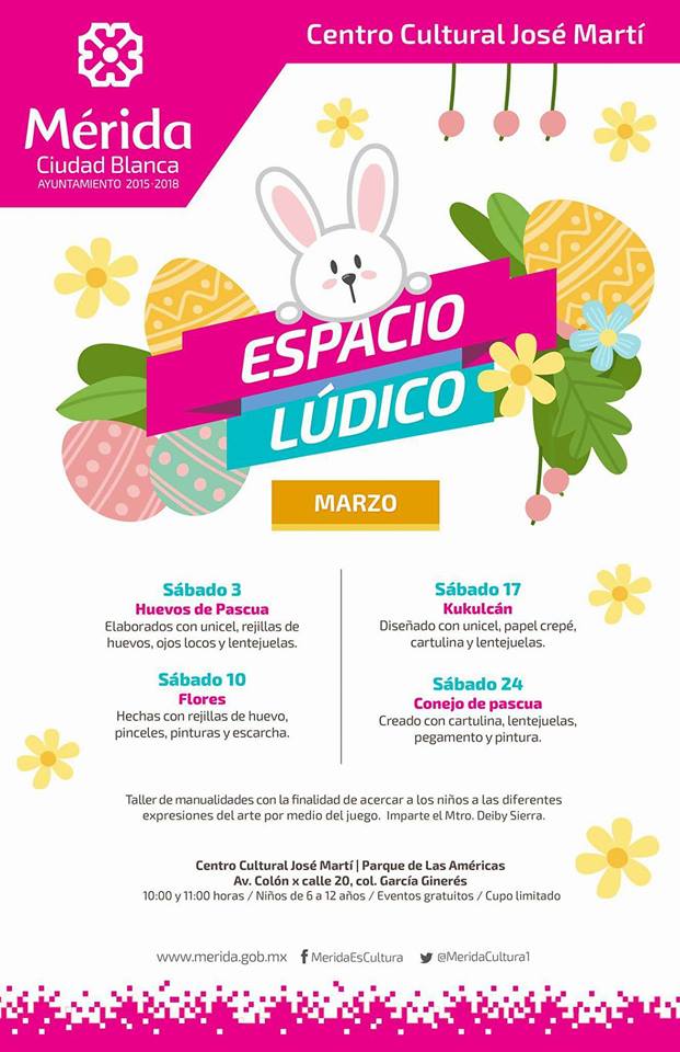ChikisPlan's tweet photo. Talleres divertidos en el Centro Cultural José Martí.

#ChikisPlan #Yucatán #CentroCulturalJoséMartí #eventosMérida https://t.co/gdD4mMUxgu