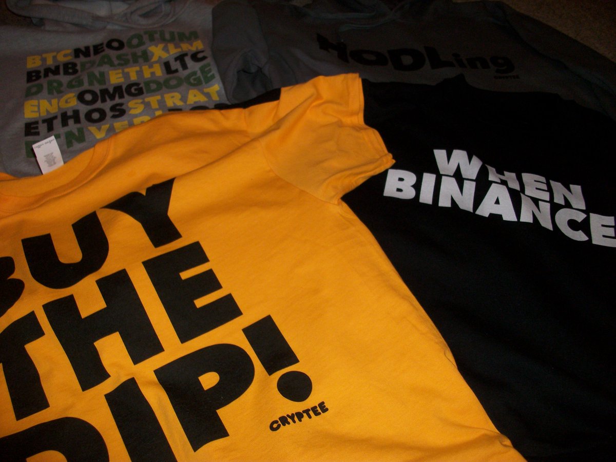 Cryp_TeeUK's tweet photo. The first garments have arrived to be checked over. Website live in the coming week #crypto #cryptee #bitcoin https://t.co/2gGw9tSbpL