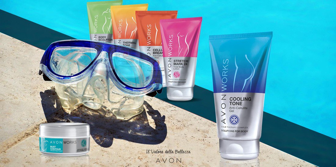 Avon_Italy's tweet photo. La prova costume si avvicina? Non temete! Con le nuove soluzioni “esperte” per il corpo potrai ottenere risultati mirati e un corpo tonico in poche settimane. Scopri tutti i prodotti della linea #AvonWorks su https://t.co/QEEcZ7A1C5  #BeReadyForSummer #avonitalia https://t.co/DxNJw81FIT