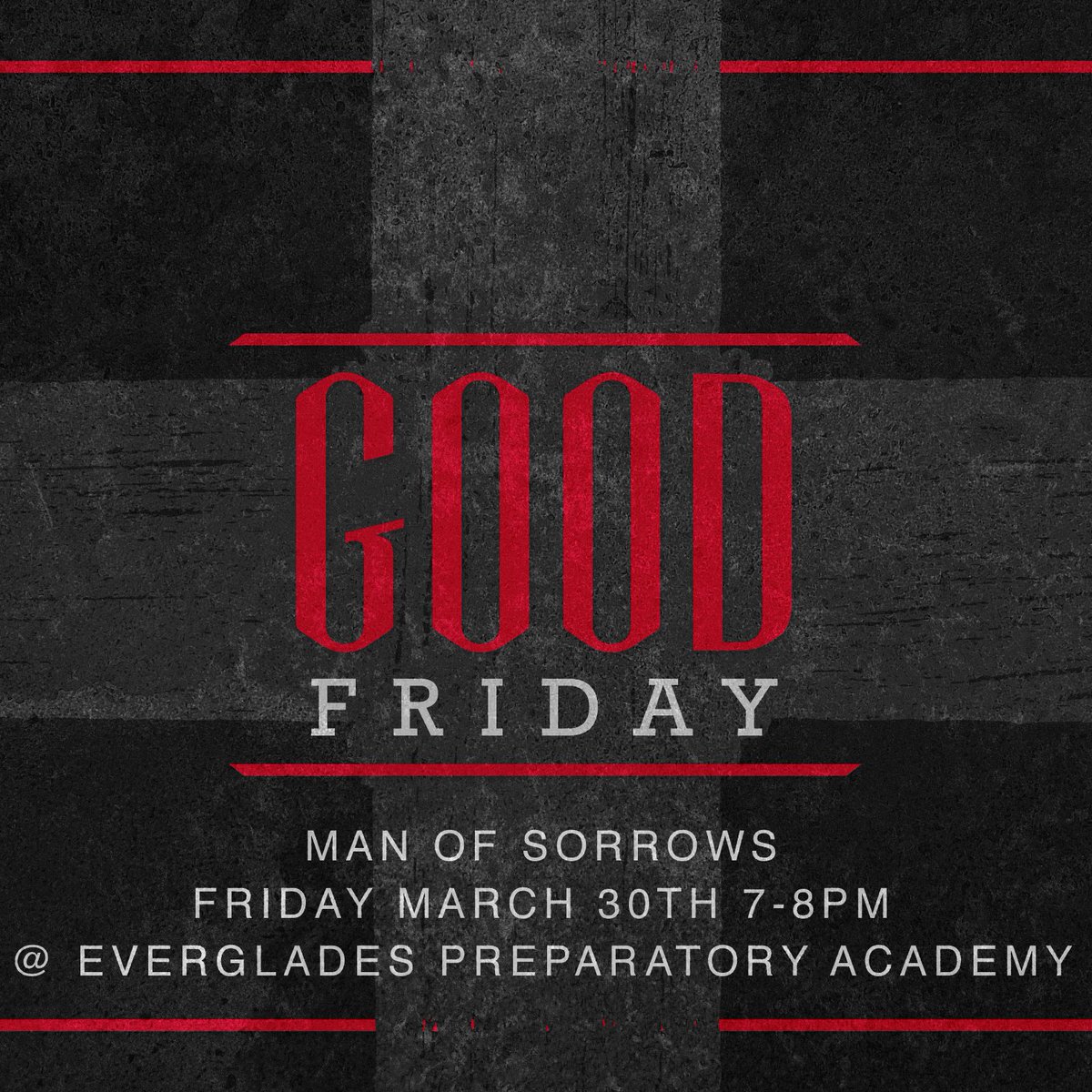 CoreCommunityFL's tweet image. "But he was pierced for our transgressions; he was crushed for our iniquities; upon him was the chastisement that brought us peace, and with his wounds we are healed." Isaiah 53:5
 
Join us on Good Friday, as we remember the finished work on the cross! On March 20th at 7pm