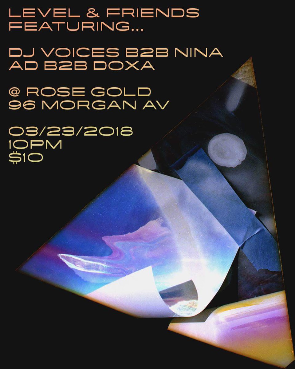 tonight! w/ <a href="/thelevelparty/">Level</a> @doxxxxa @Andrew_Devlon &amp; nins 💙