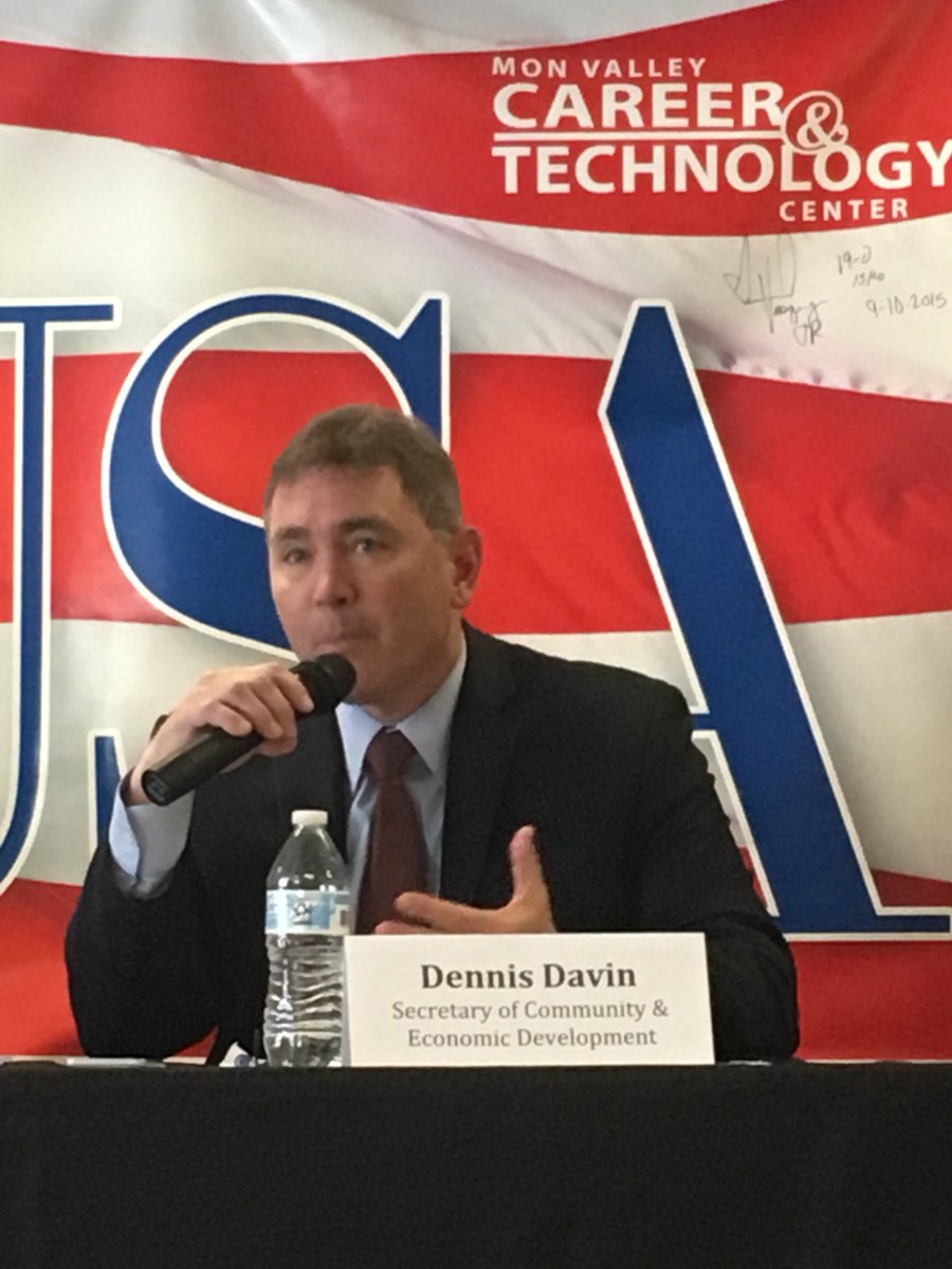 DCEDSecretary's tweet photo. Another great #CabinetInYourCommunity event today at the Mon Valley Career and Technical Center in Charleroi. More than 125 people attended to talk about community development in their area. #GovtThatWorks https://t.co/zoIWu0xPnn