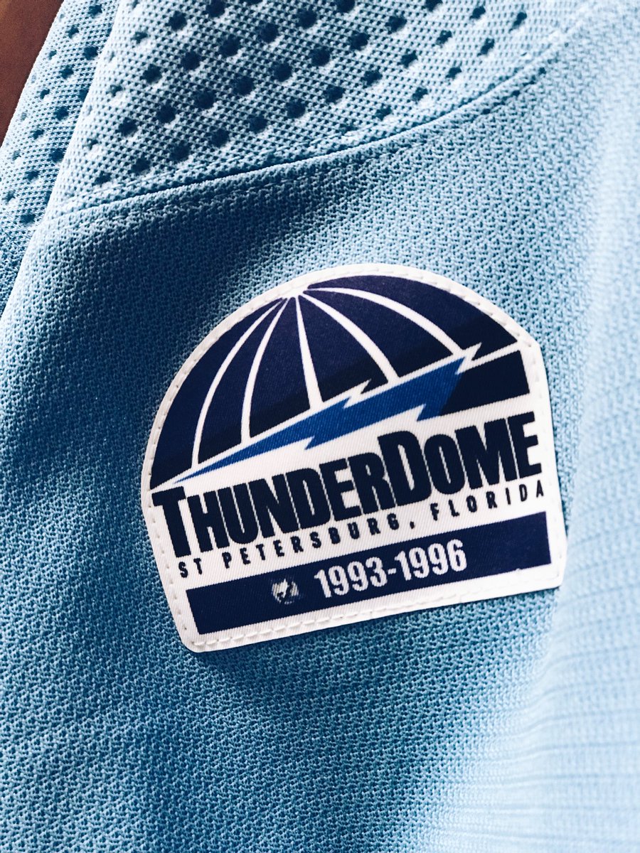 Tampa Bay Lightning On Twitter Sneak Peek At Our Fresh Warmup Threads We Ll Be Wearing On Monday For Arivstbl As We Celebrate Our Thunderdome History With Our Friends At Raysbaseball Gobolts