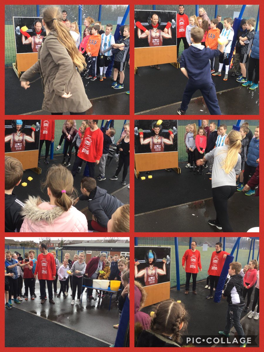 mrsmhclass's tweet photo. Raising money for @sportrelief great fun equals soggy staff! Thanks to our school and sports council for organising.👏🏻👏🏻💦💦 https://t.co/rK2kwKscKU