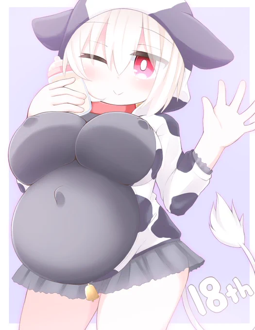 3月23日はきゅろぱら公開18周年です。おめでとうございます。そんなわけで牛パーカーゼロさん。なんとなく春っぽい感じで。そしておめでたいので特盛で。 