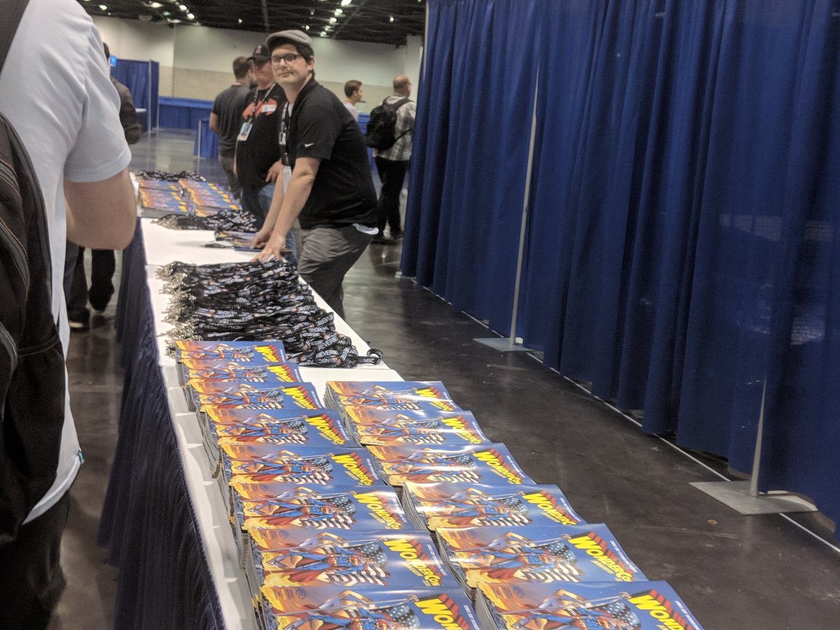 SD_Comic_Con's tweet photo. #WonderCon exhibit hall line is now moving inside. We are now in Hall D. https://t.co/5XT2OyBzMJ