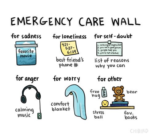 cscoswego's tweet image. Have you been taking care of yourself lately? Create your own Emergency Care Wall for when you need a boost! #fridayvibes #selfcare #treatyoself #sunyoswego