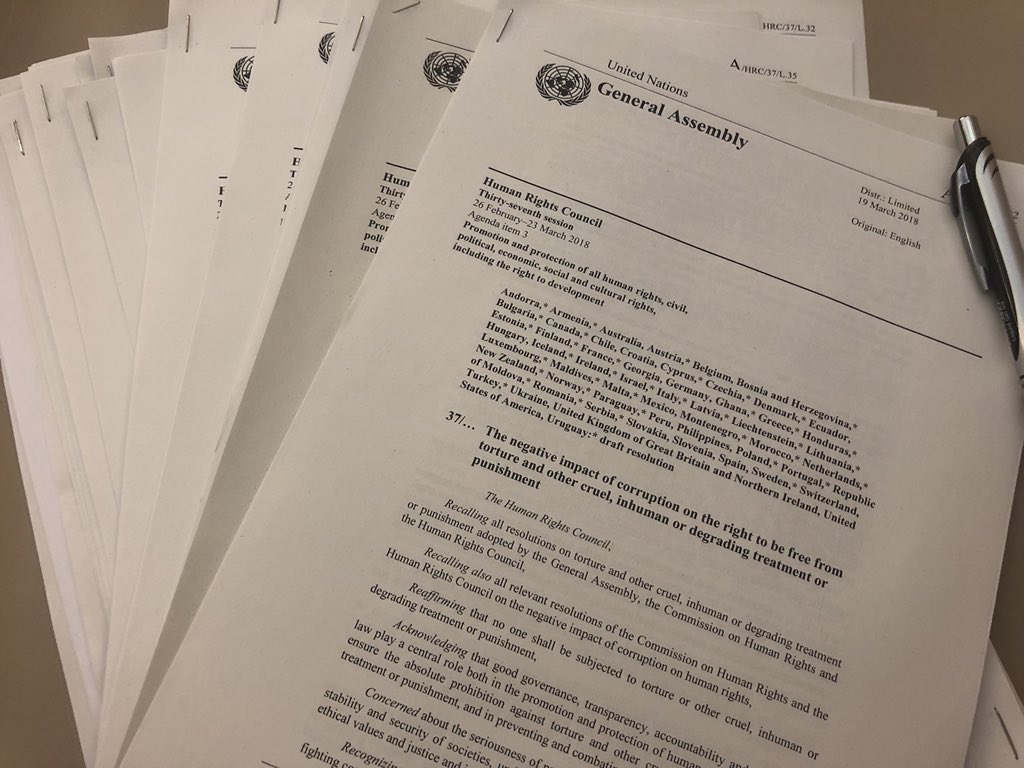 We’re reaching the end of #HRC37 with almost 40 resolutions adopted. Key achievements are i.a. res on #Syria #SouthSudan #Myanmar #Iran #Mali #FoRB #childrenrights #torture #terrorism &amp; HR. As #HRC member, <a href="/BelgiumUNGeneva/">Belgium UN Geneva</a> is proud to have actively contributed to these results 🤝