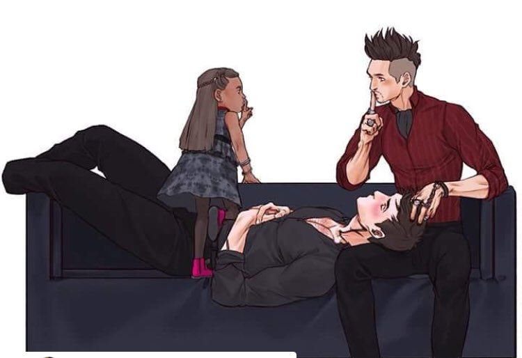 Cuteness, found on Instagram, the artist is not known #season3 #malec #madzie #fanart