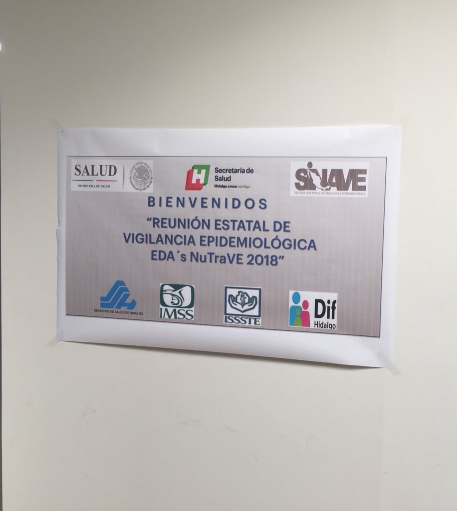 edw_bv86's tweet photo. Las Unidades Centinela NuTRAVE presentes en la Reunión Estatal de Vigilancia Epidemiologica EDAs NuTRAVE. Reforzando las acciones para el incio de la Temporada de Calor 2018. @Salud_Hidalgo @SSH_Escamilla @LolitaOsorio_ @1Nivel_SSH @PrestacionSSH @DAH_SSH https://t.co/J66PPCQtpq
