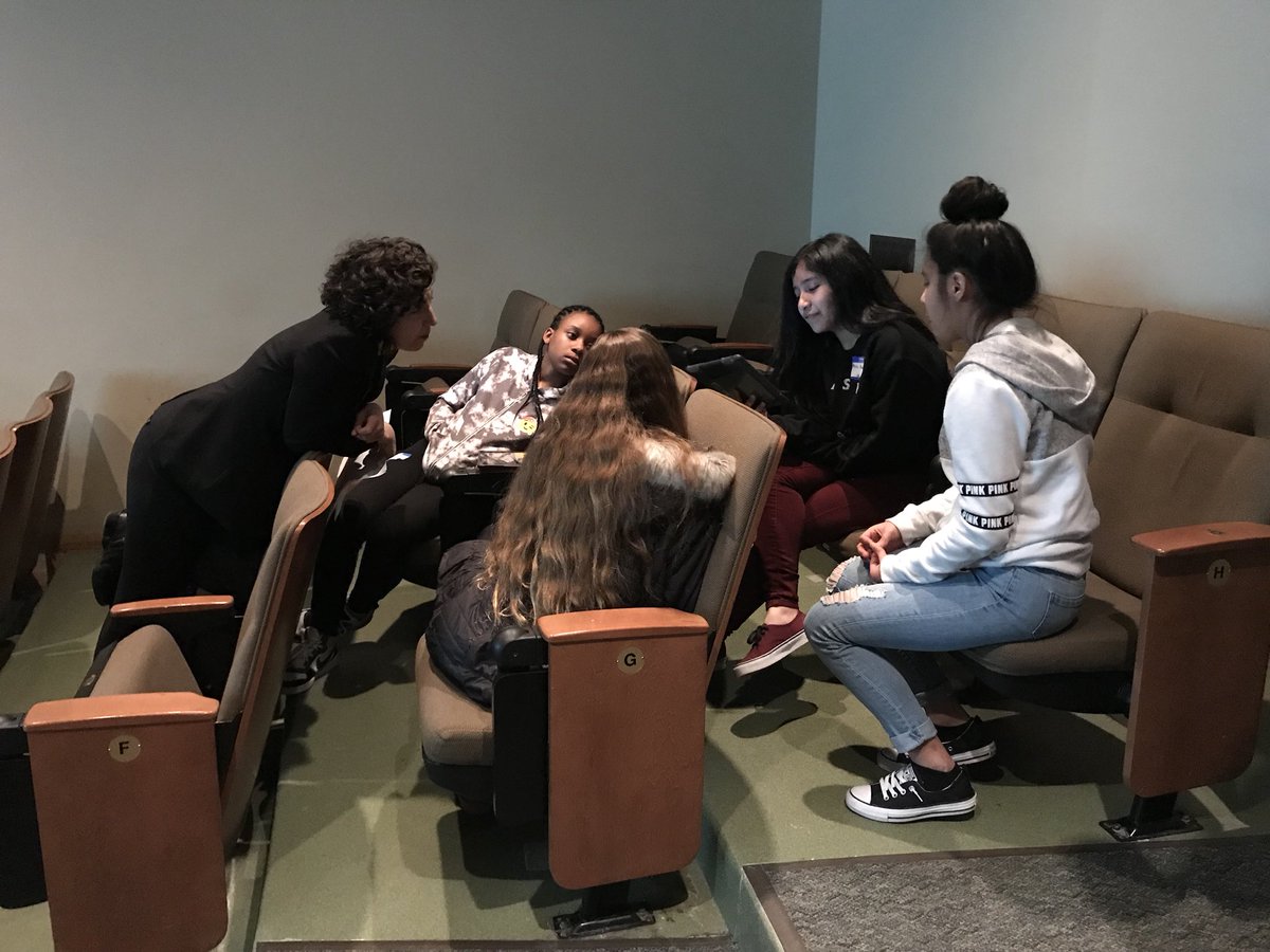 Young authors sharing their writing with each other and author Kate Vieira #SDWYoungAuthors