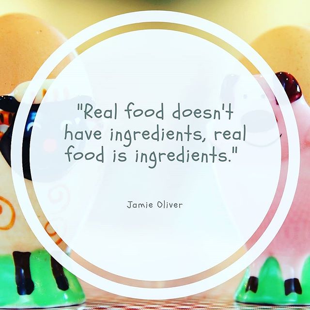 I love this quote from <a href="/jamieoliver/">Jamie Oliver</a> as it reminds me that the best food is just food as nature made it.  #healthyfood #realfood