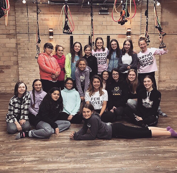 ShopHereForHer's tweet photo. Loved being able to speak to the brilliant young girls at #Revkor over march break! We chatted about periods, our health, body image, confidence, goal-setting, role models &amp; more! You are all so inspiring; keep it up 💕👯‍♂️ #girlpower #ldnont #HereforHer https://t.co/wdvi3HEAbD