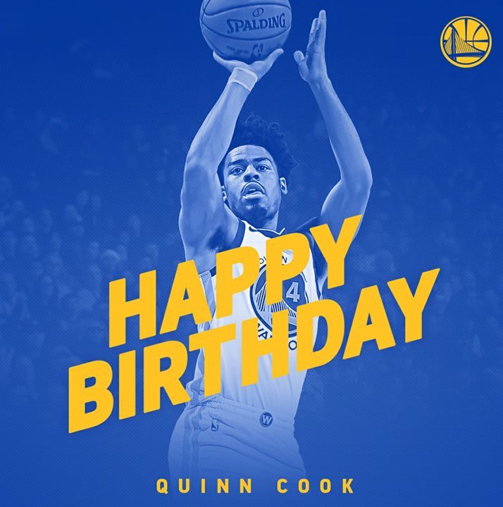 Happy Birthday to the best Golden State Warriors player- Quinn Cook. 

-BTJelo  