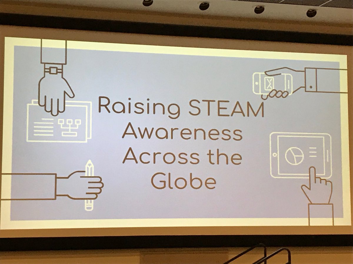 MrsDMays2's tweet photo. #GTSTEAM2018
The afternoon Keynote will be given by two high school girls who started Project STEAM. Excited to see a student perspective on STEAM! https://t.co/Ykz6iOSGbT