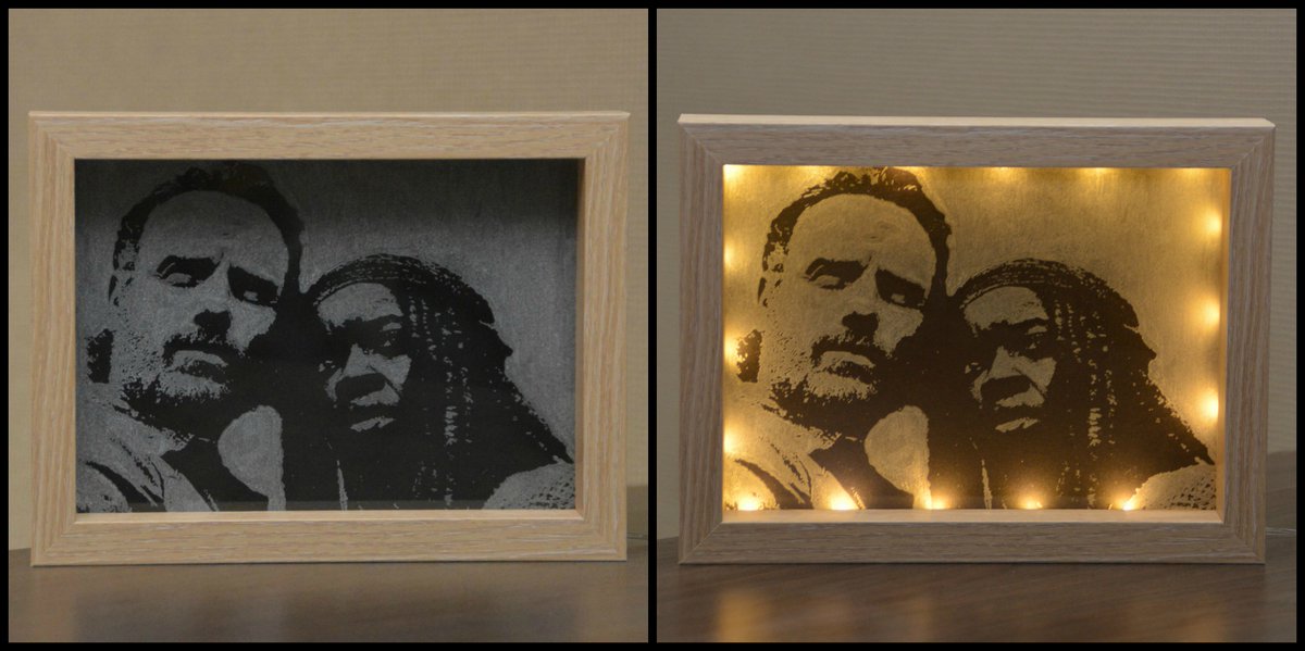FAN_tastic_ART's tweet photo. Engraved on glass - #RickGrimes and #Michonne of #TWD
Hope you like it 😉👊
#DanaiGurira #AndrewLincoln #TheWalkingDead #TWDFamily 
@DanaiGurira @AndrewLincolnFP @TheWalkingDead @WalkingDead_AMC https://t.co/0RXo6WIzk2