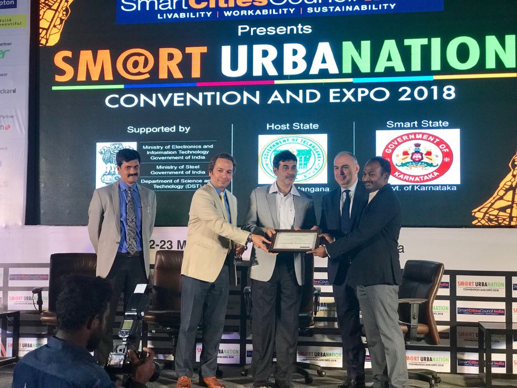 mnagarajan's tweet photo. Happy to be recognized as the Most Popular #SmartCity SPV CEO by @SmartCitiesIn #SmartU18 . Thanks to my team and citizens of #Surat for support. https://t.co/1KUTt19pMq