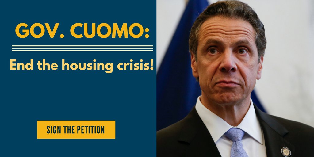 TenantBloc's tweet photo. With rent hikes and landlords trying to KICK US OUT, soon we won't be able to LIVE in NEW YORK.

Demand @NYGovCuomo FINALLY put New Yorkers before rich landlords &amp; pass a Housing Justice agenda in the 2018 budget!

#CuomosHousingCrisis https://t.co/DOWTEHcaeK https://t.co/7L9YI5LXua