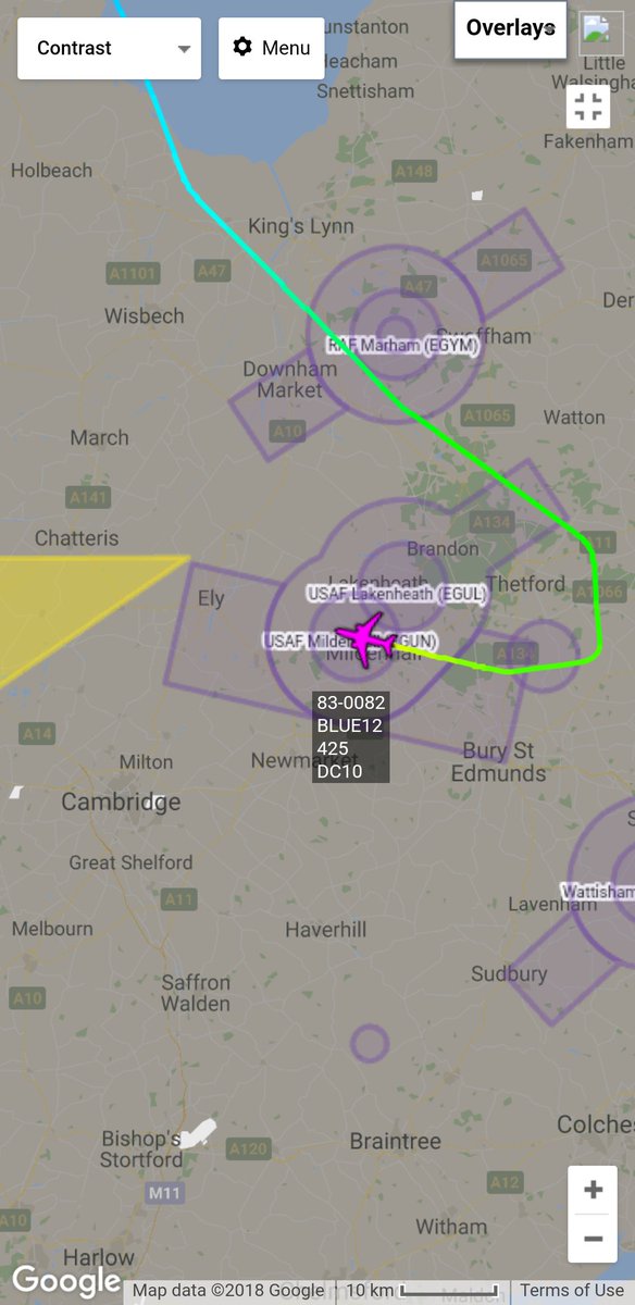 Andy007_SR_A's tweet image. #USAF 🇺🇸
83-0082 / #BLUE12
KC-10A Extender

Just arriving into Mildenhall after departing McGuire AFB earlier today...
#SRAirband @AircraftSpots