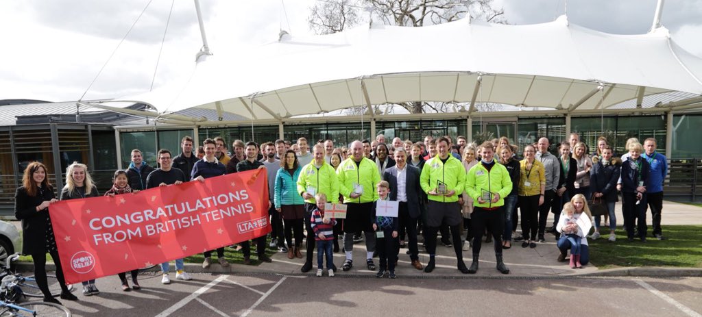 GBTennisTour's tweet photo. Day 7 &amp; we have FINISHED! Thank you to @TennisOxford @BritishTennis @NatureValley plus family &amp; friends that have support us along the way! #500miles https://t.co/Pza9qKYuqs